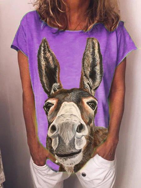 Printed Short Sleeve Casual Shirts & Tops