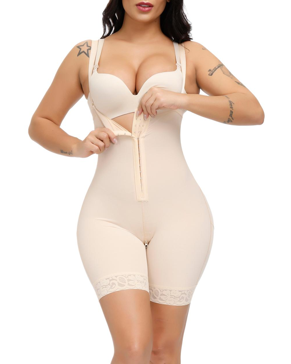 High-waist abdomen control body shaper