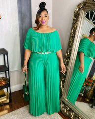 Pleated Jumpsuit