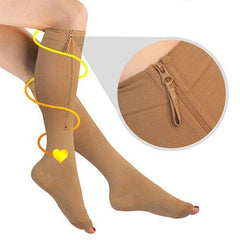 TC- ZipUp Calf Trim Compression Socks (2 pairs)