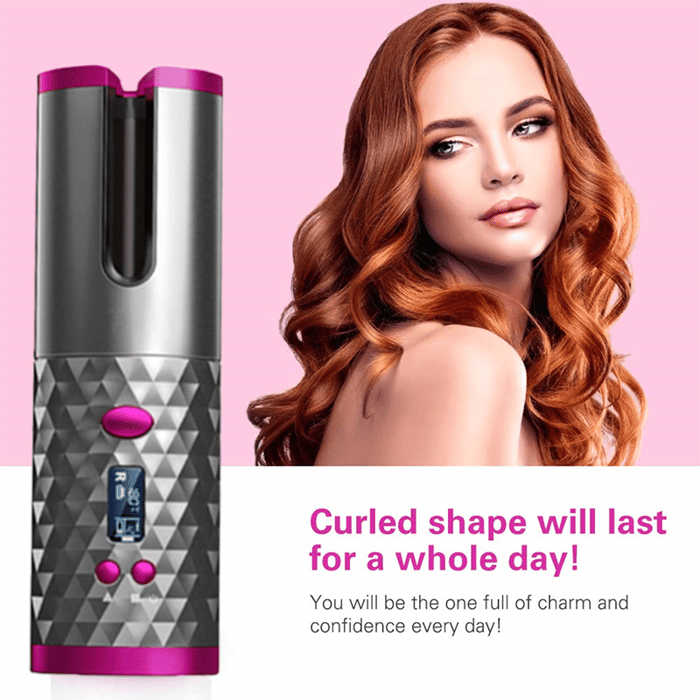 Auto Rotating Ceramic Hair Curler