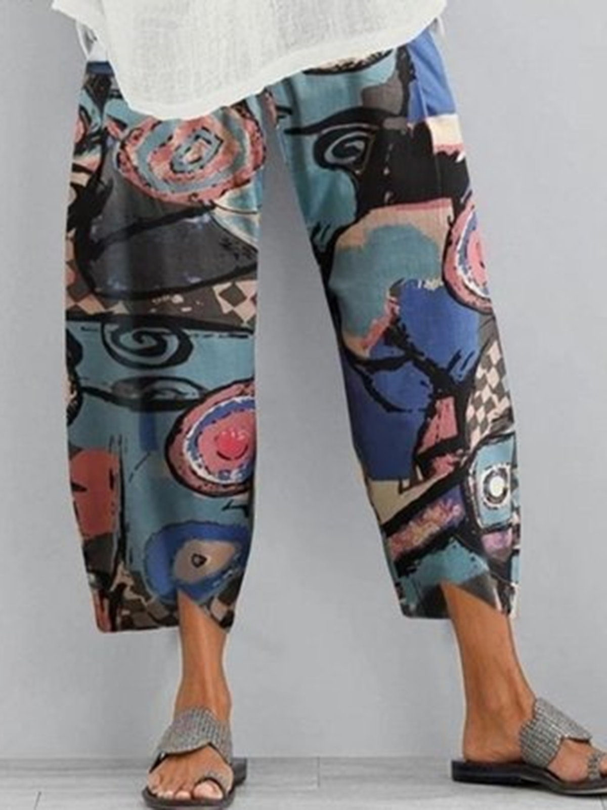 Printed  Holiday Pants