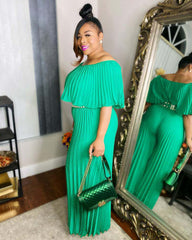 Pleated Jumpsuit