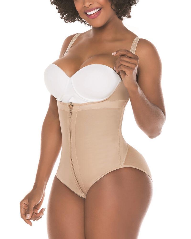 Women Waist Trainer Cincher Zipper Body Shaper