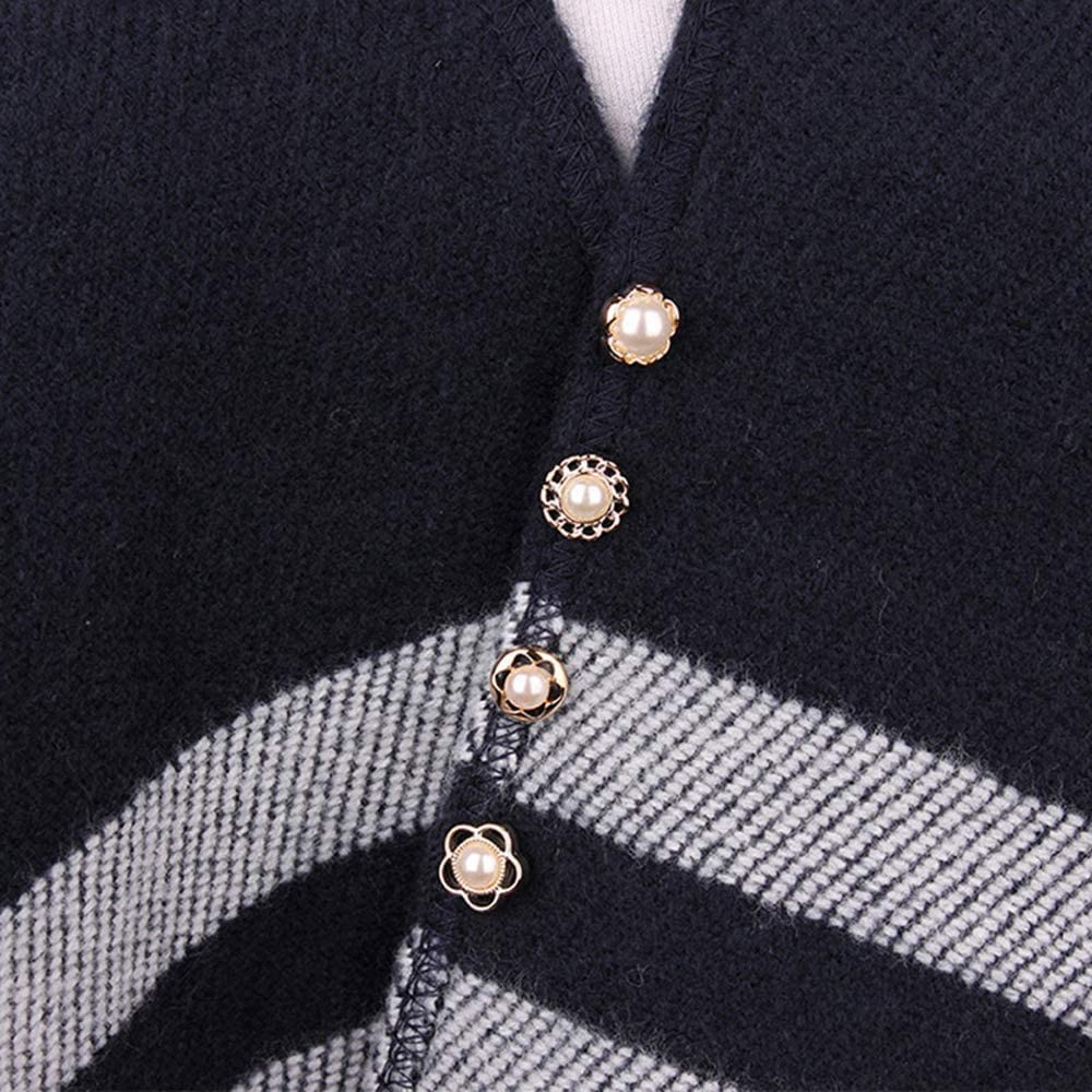 Anti-glare Women Shirt Brooch Buttons Set