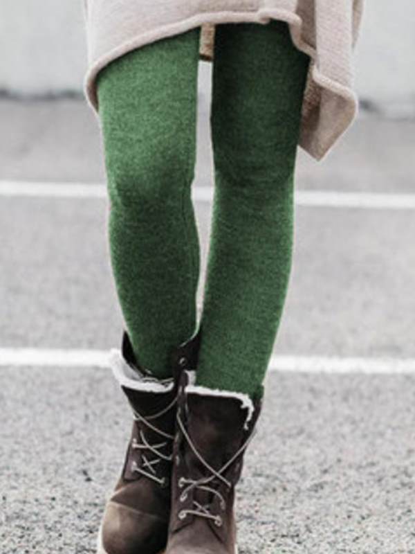 Plus size Women thick warm leggings Casual Cotton Long Pants