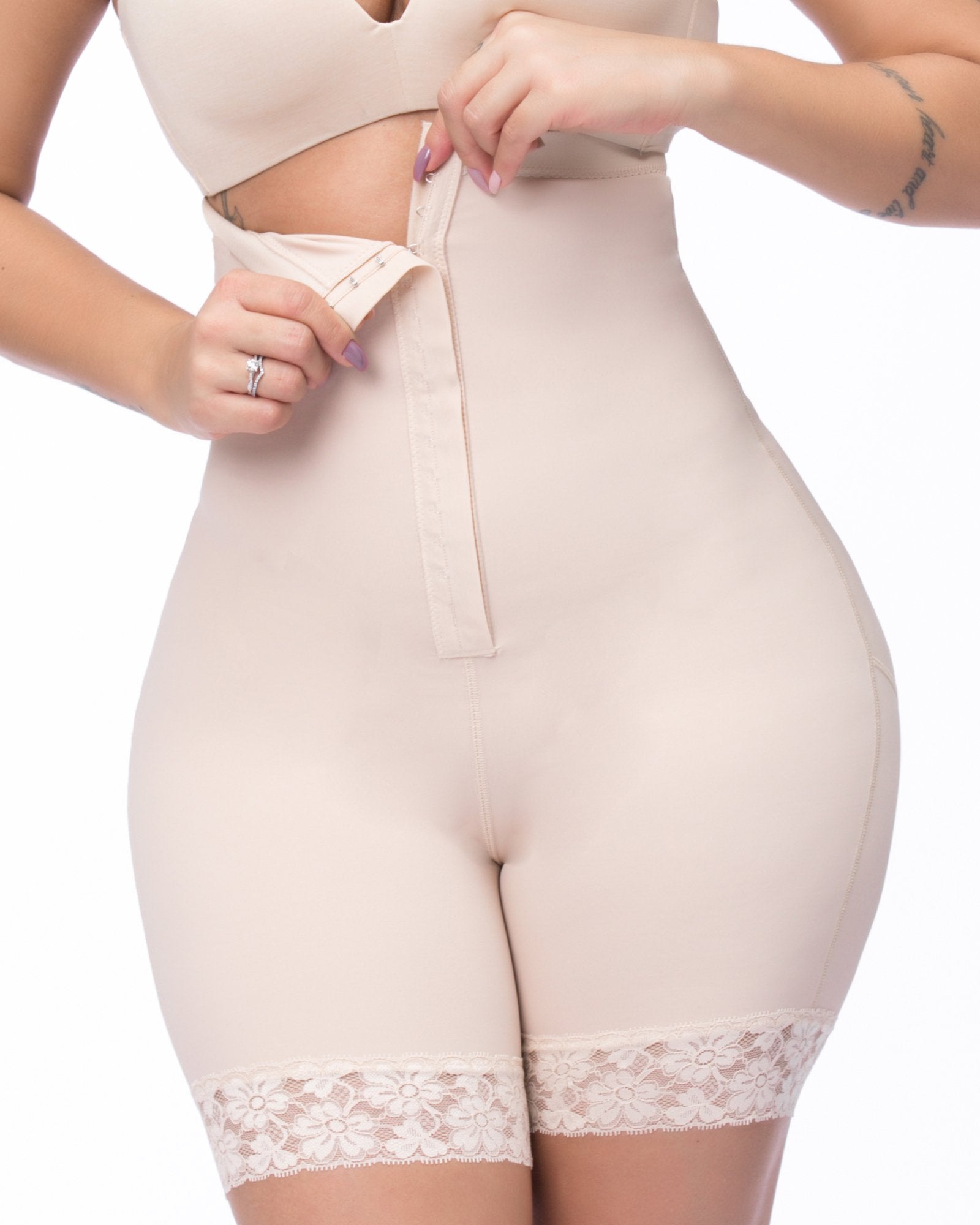 Women Thigh Slimmer High Waist Butt Lifter Zipper