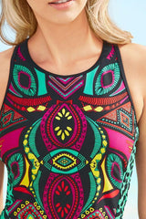 ROUND NECK CUTE TANKINI SET