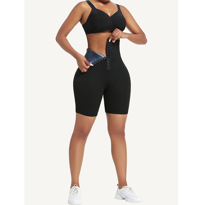 High Waist Sweat Sauna Compressing Leggings