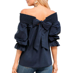 One-Word Back Bow T-Shirt