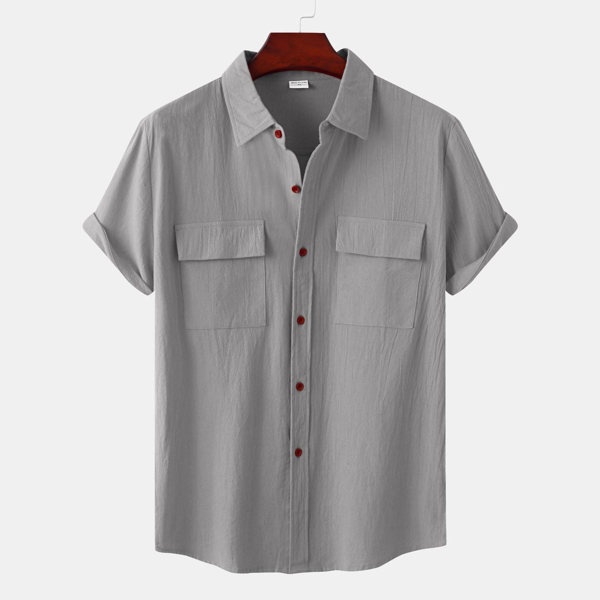 New Cotton And Linen Short-Sleeved Shirts