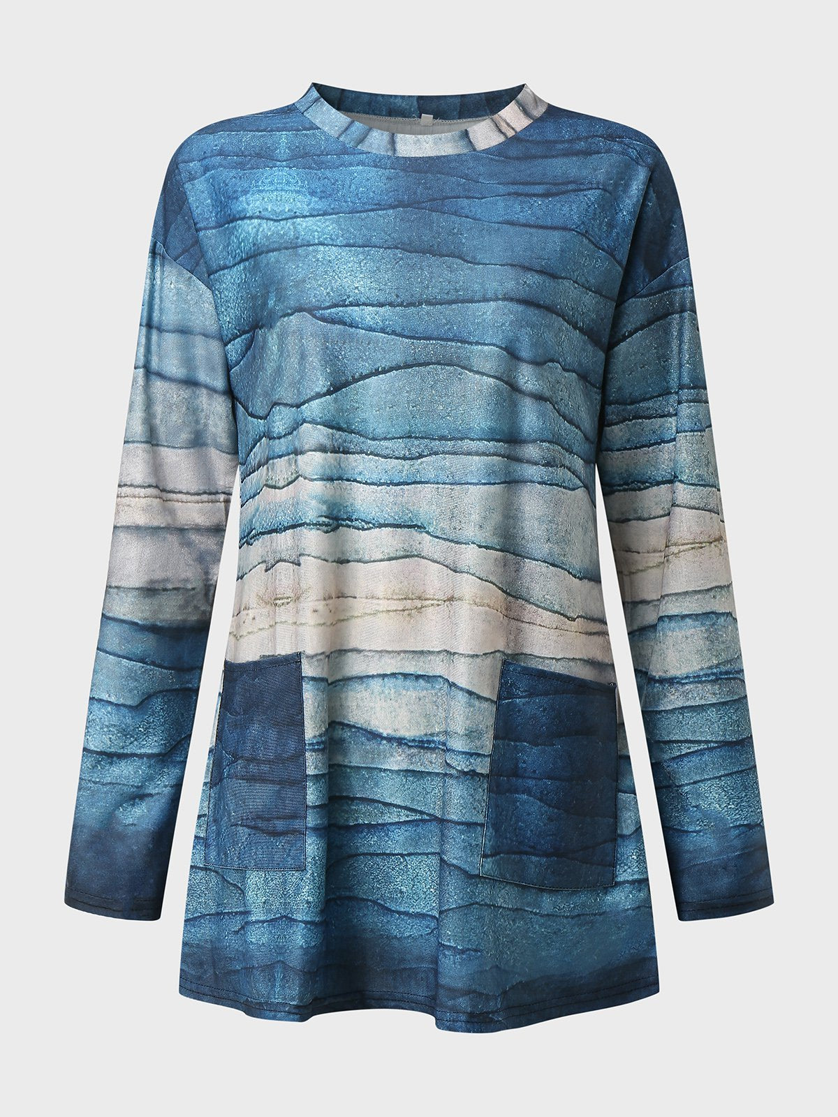 Printed Casual Striped T-Shirts