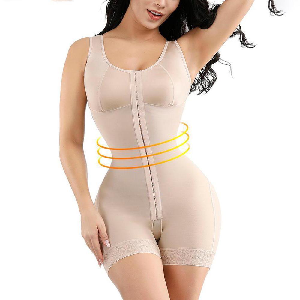 Women Slimming Bodysuit Body Shaper Crotchless