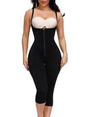 Women Zipper Adjustable Strap Bodysuit