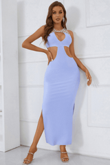 Taelyn Embellishment Cut Out Maxi Bandage Dress