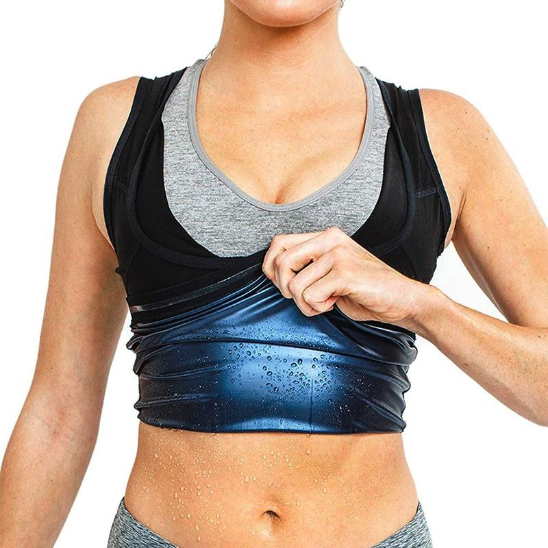 Women Sweat Vest Belt Body Shapewear Thermo Tank Tops Suit