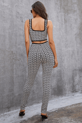 Tansy Crop Top Pants Set