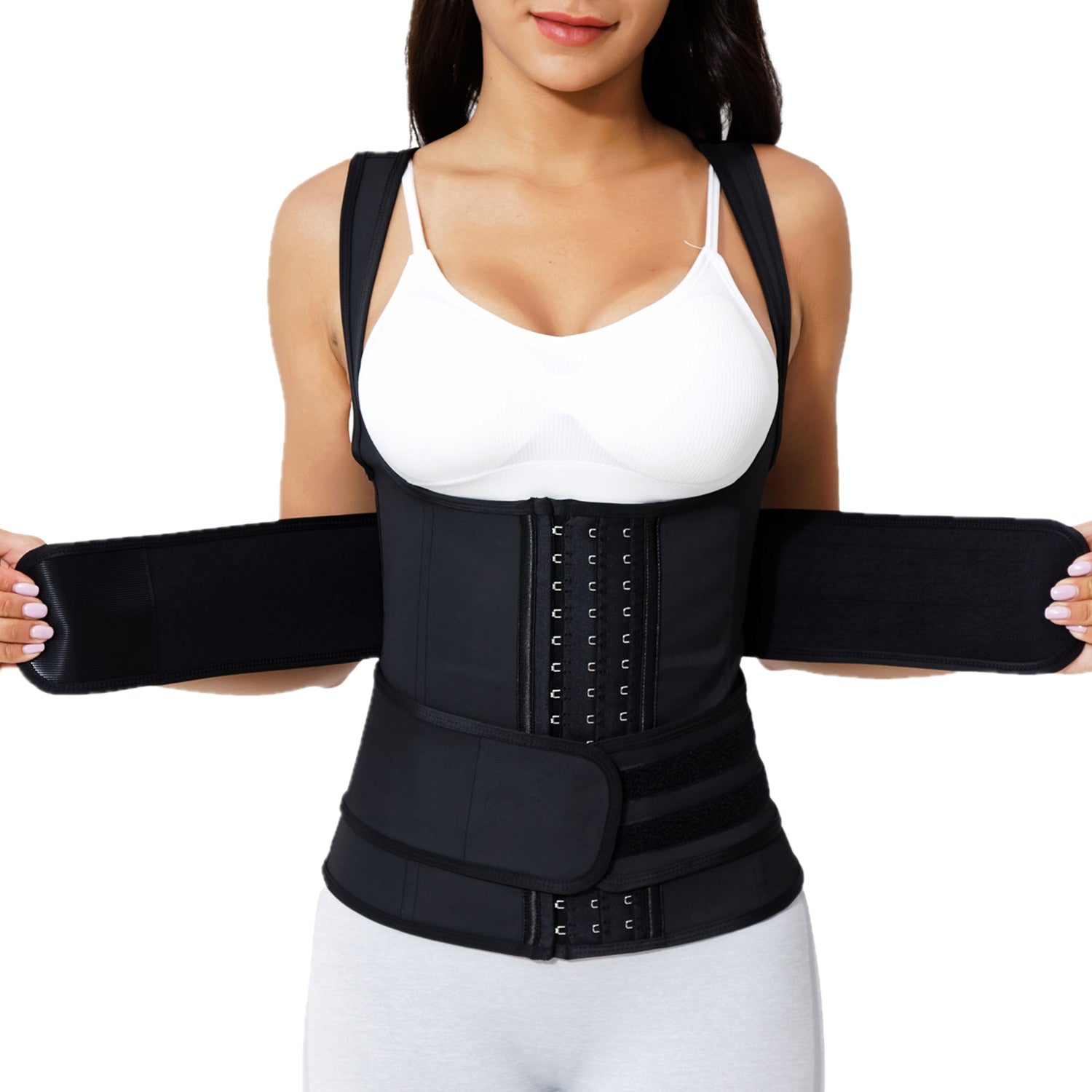 Latex Women'S Corset Modeling Strap Steel Bone Waist Trainer Body Sha