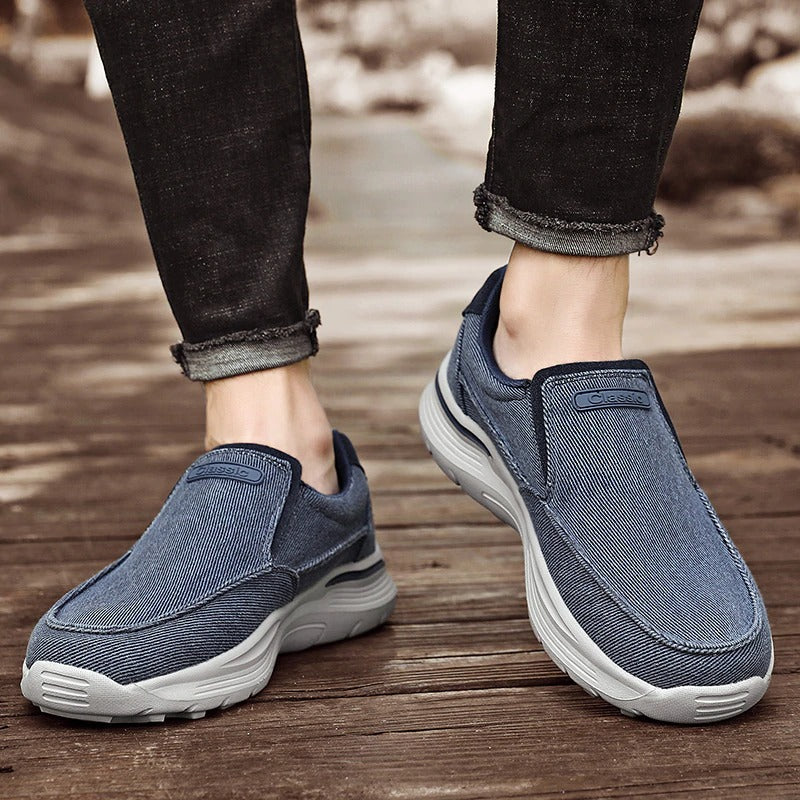 Men'S Loafers & Slip-Ons Classic Daily Canvas Wear Proof Walking Shoes