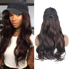 Natural Wave Hair Black Hat Attached - Hassel Free