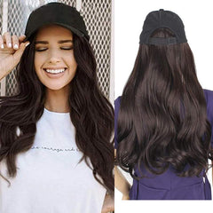 Natural Wave Hair Black Hat Attached - Hassel Free