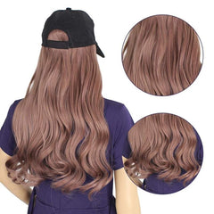 Natural Wave Hair Black Hat Attached - Hassel Free