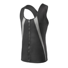 Man Active Workout Running Gym Running Top Round Neck Sleeveless Fron