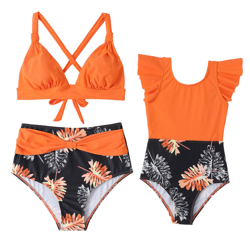 New Parent-Child Printed Swimwear