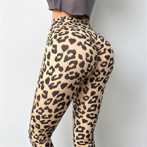 Outdoor Leisure Leopard Print Fitness Yoga Leggings