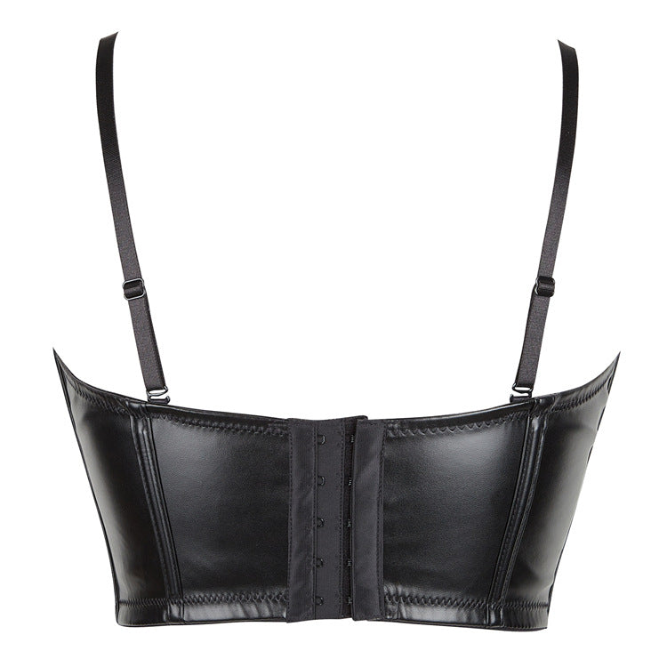 Female Faux Leather Roman Kont Corset Shapewear