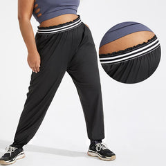 Oversized Sport Pants with Loose Stitching
