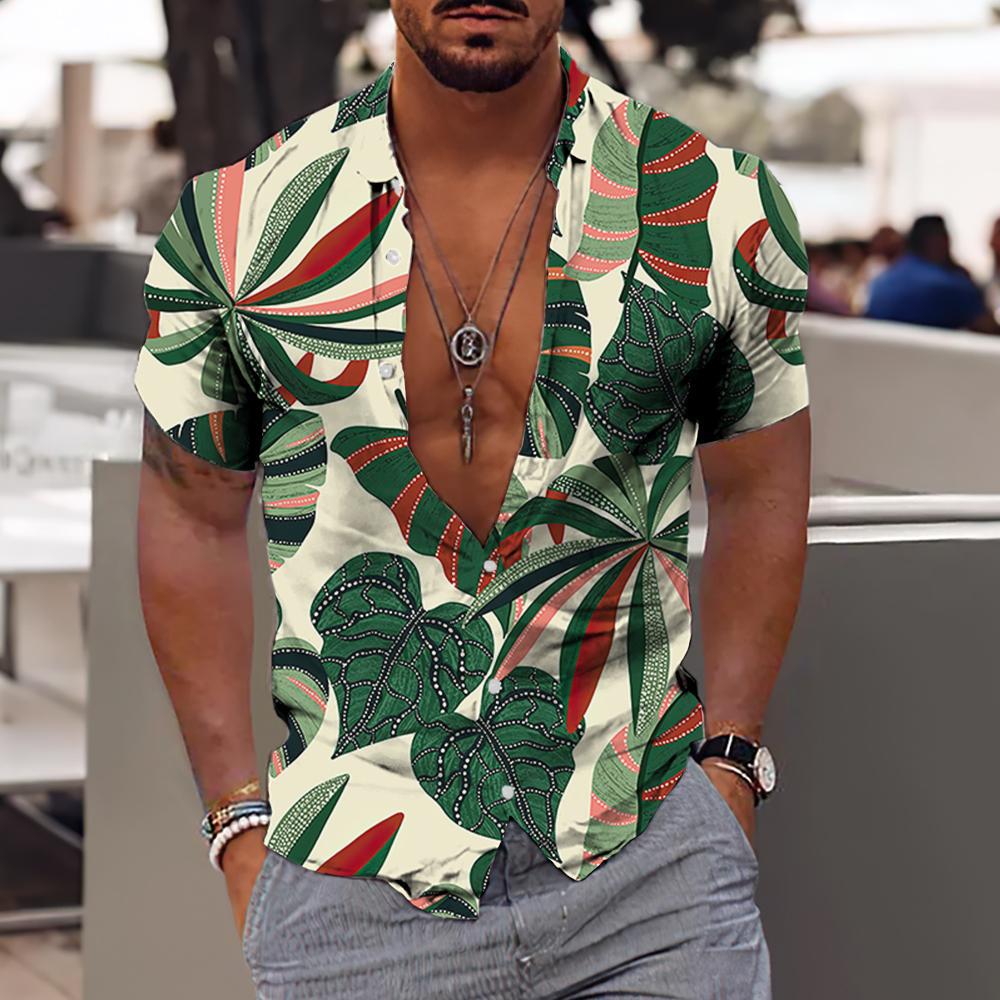 Men's Hawaiian Polo Holiday Shirts - All