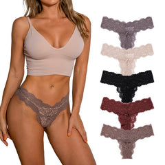 Female Bow-Knot Princess Lace Underwear