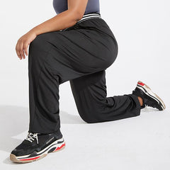 Oversized Sport Pants with Loose Stitching