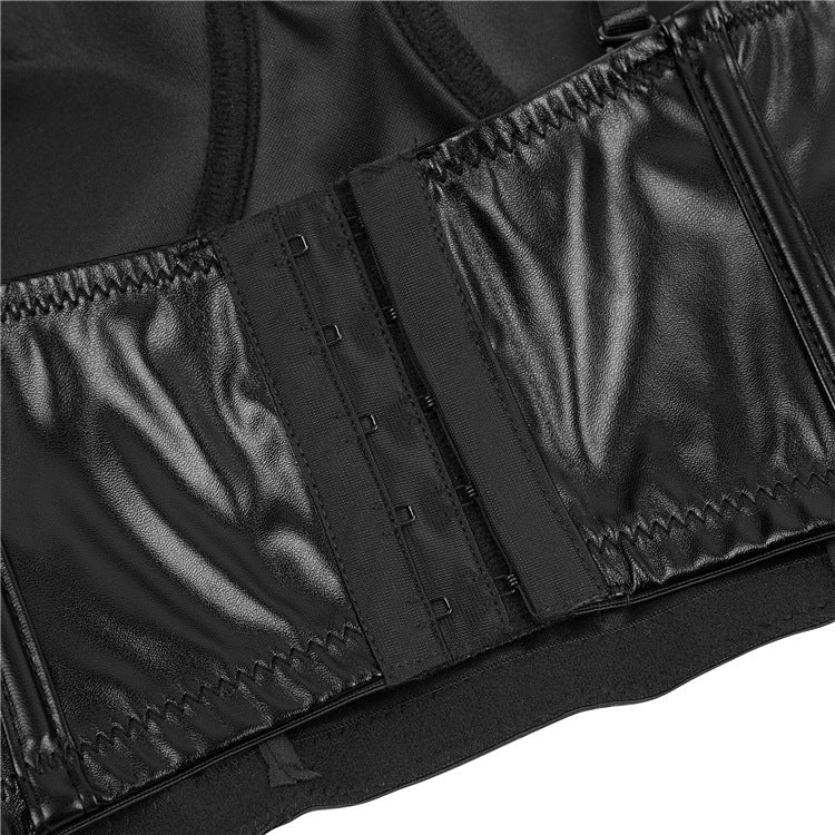 Female Faux Leather Roman Kont Corset Shapewear
