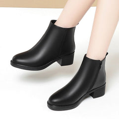 Soft Leather Increasing Boots