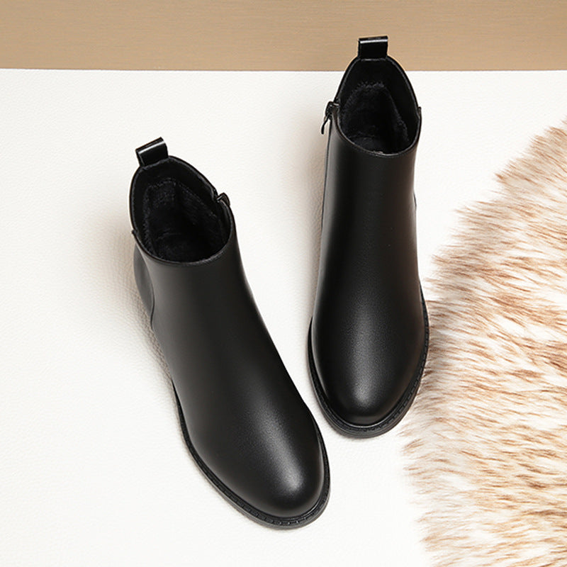 Soft Leather Increasing Boots