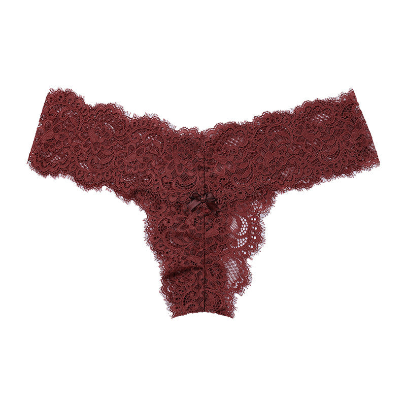 Female Bow-Knot Princess Lace Underwear