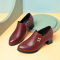 Women Classic Simple Thick-heeled Boots