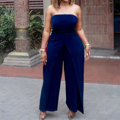 Sleeveless Wrapped Chest Slit Leisure Cross