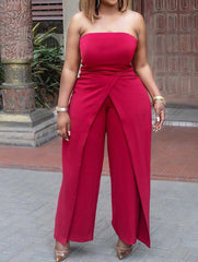 Sleeveless Wrapped Chest Slit Leisure Cross