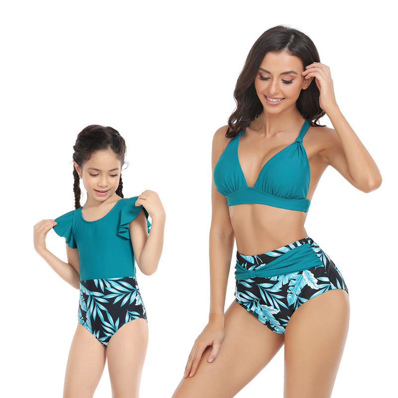 New Parent-Child Printed Swimwear