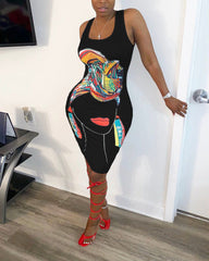 Red Lip Empress Dress