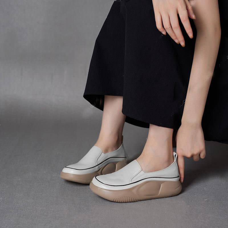 🔥Clearance Sale Alert:  Women Thick Sole Shoes - Apricot, Green, White / US Size: 4.5-8