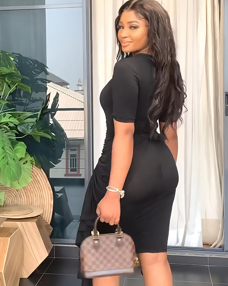 Ruched Midi Dress