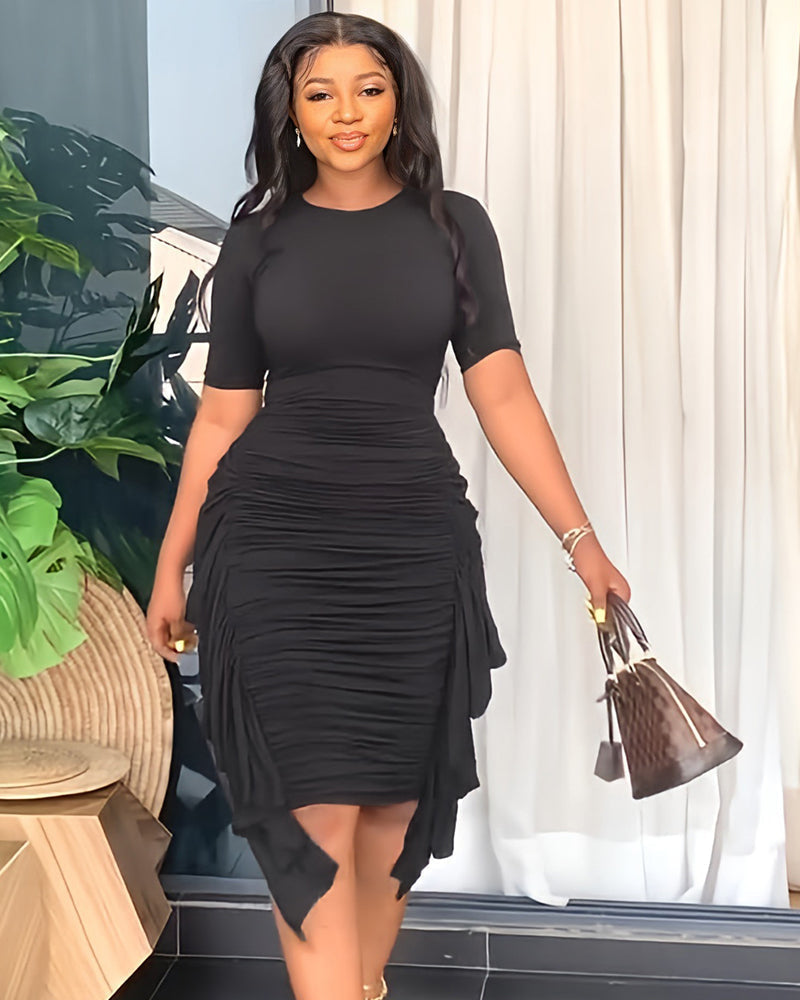 Ruched Midi Dress