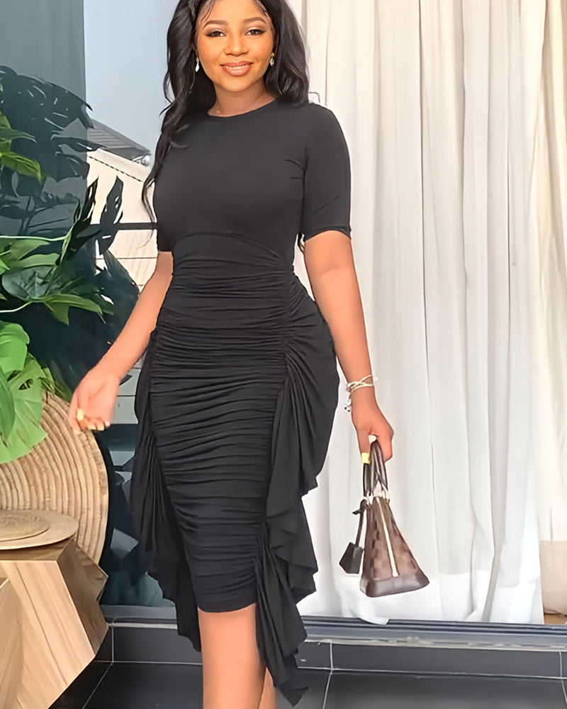 Ruched Midi Dress