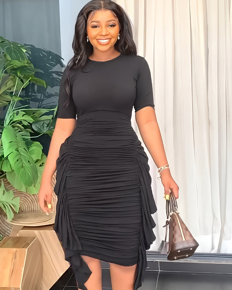 Ruched Midi Dress