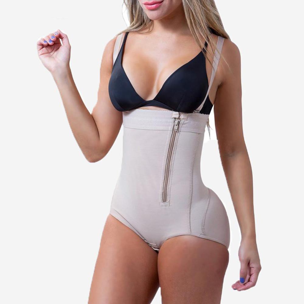 Women Post Liposuction Girdle Clip and Zip Bodysuit