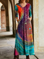 Plus size Printed Casual Dresses